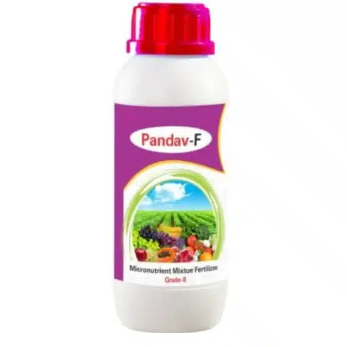 Pandav F Micronutrient Mixture Fertilizer Grade II – Essential Plant Nutrition for Optimal Growth" This title highlights the key product features (micronutrient mixture and fertilizer grade) while emphasizing its role in enhancing plant growth.